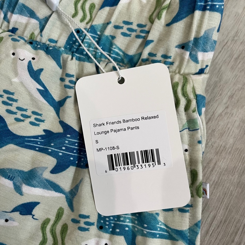 Emerson and Friends Shark Friends Bamboo Pajama Relaxed Pants Lounge Small NWT - Picture 7 of 12